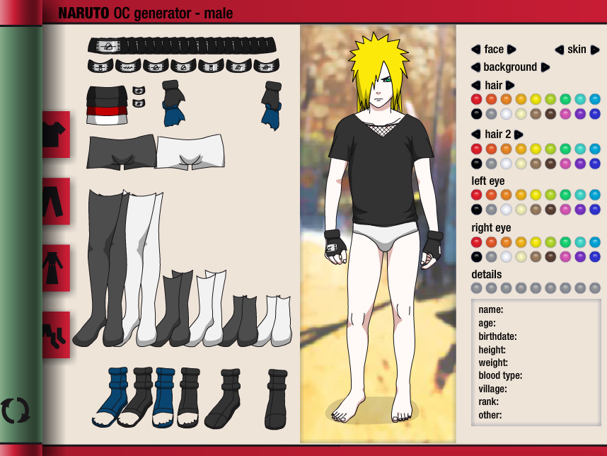 Game Naruto Character Maker Play Online Free