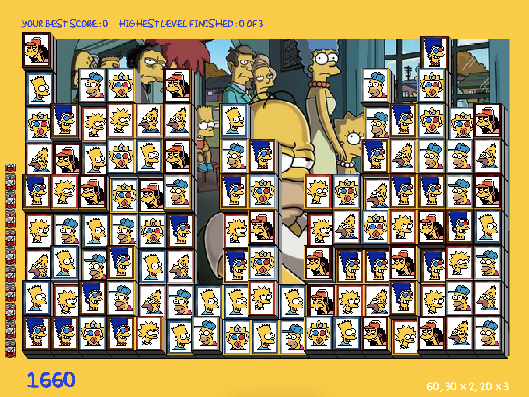 Game Tiles of the Simpsons — play online free