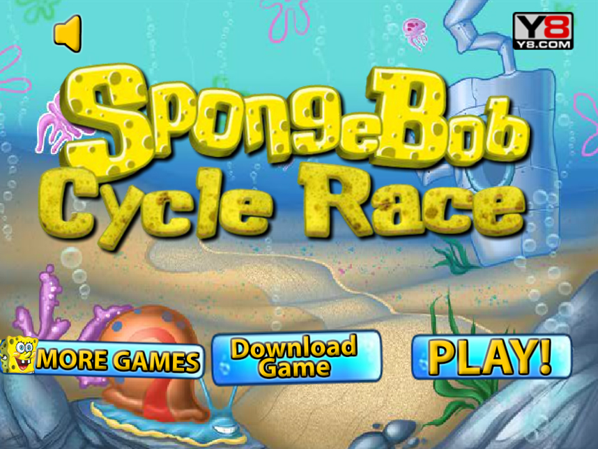 Spongebob next big adventure. Spongebob race game. spongebob bicycle race.