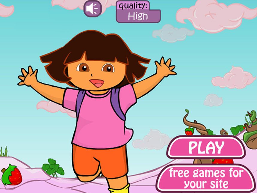 Game Dora Strawberry World — play online free