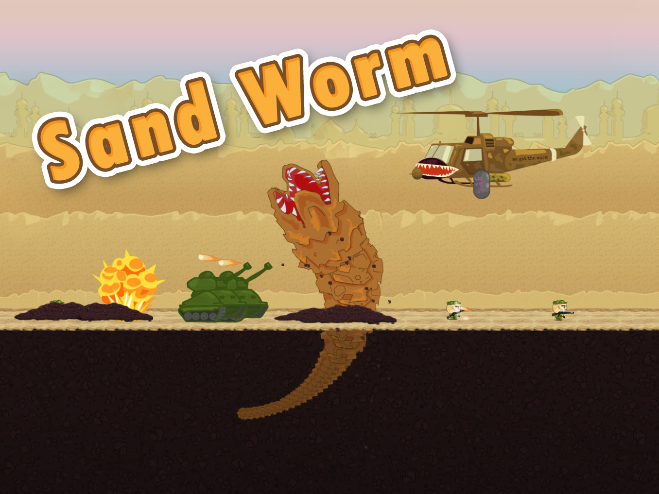 Game Sand Worm — play online free