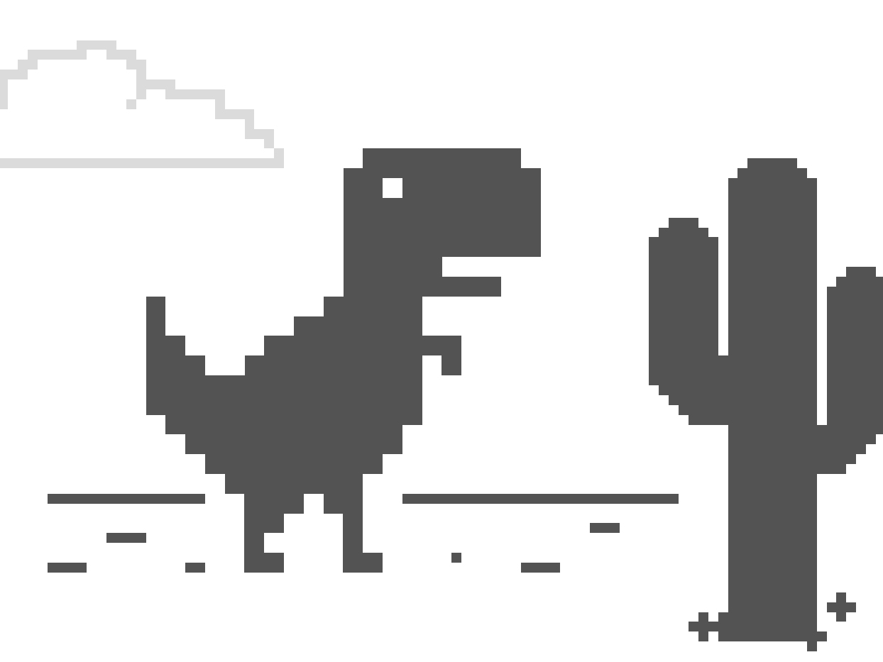 Running dinosaur Game - Google Chrome — play online free