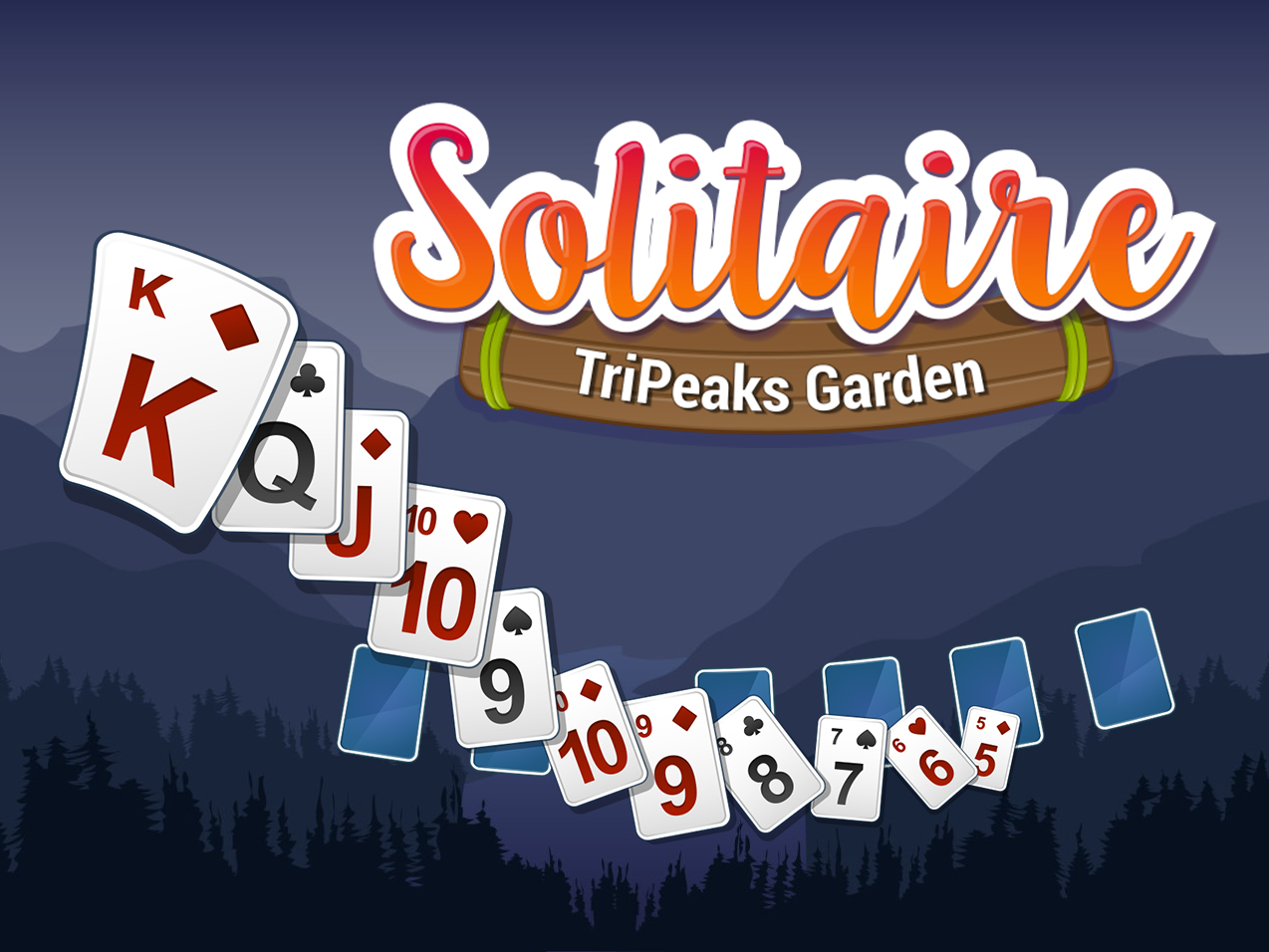 Game Solitaire TriPeaks Garden — play online free