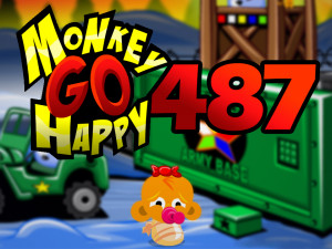 Monkey GO Happy Stage 487: Snowmen Army Christmas Theme