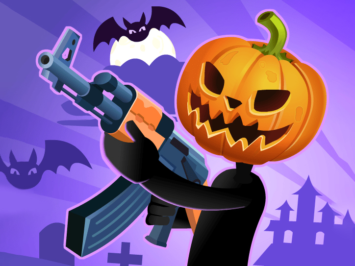 Game Stick Merge Halloween — play online free