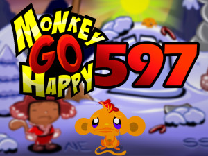 Monkey GO Happy Stage 597: Abominable Snowman In The Winter Forest