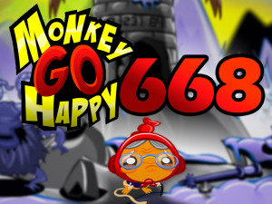 Monkey GO Happy Stage 668: Fire Ball