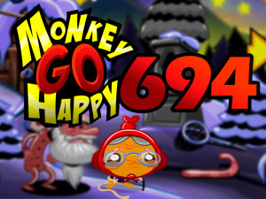 Monkey GO Happy Stage 694: Santa Suit