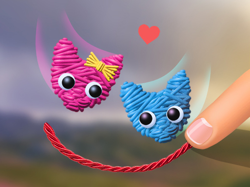 Game Love Cats Rope — play online free