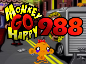 Monkey GO Happy Stage 988: Monkeys GO to Las Vegas Theme