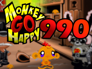 Monkey GO Happy Stage 990: Pesky the 