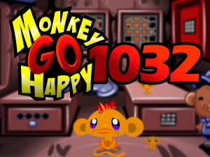 Monkey GO Happy Stage 1032: Monkey dogs wanting adoption from a pound