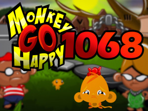 Monkey GO Happy Stage 1068: Monkey visits The Far Side (Gary Larson tribute)