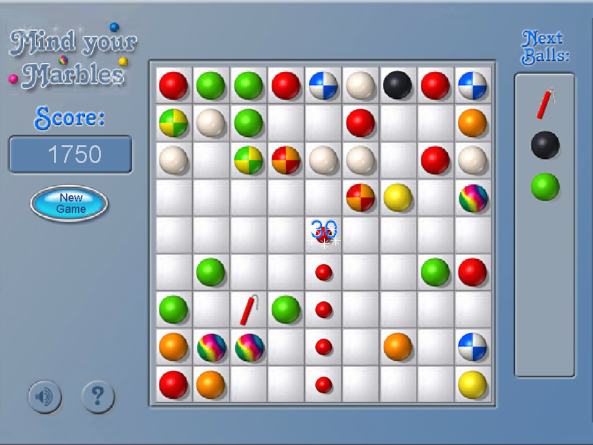 Game Mind Your Marbles Deluxe — play online free